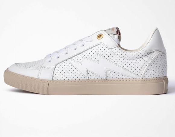 NEW ZADIG & VOLTAIRE blanc sneaker in white - Picture 1 of 2